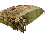 17th Century Brussels Tapestry Pillow with fringes