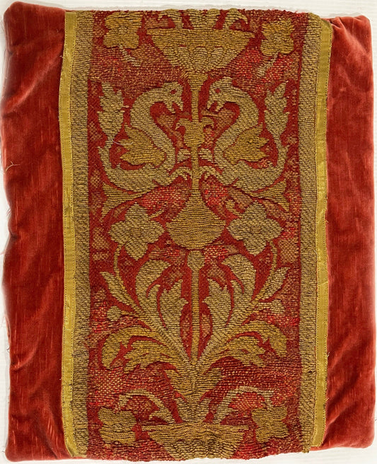 18th Century Italian Embroidery Pillowcase ID: P1031