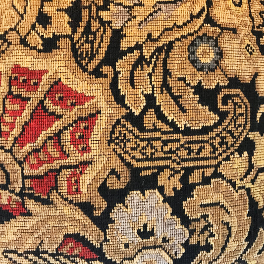 19th Century English Needlepoint Pillow ID: P1112 | P1033
