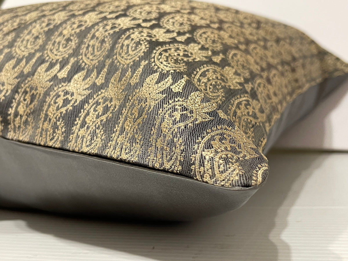 18th Century Italian Paisley Design Silk Pillow ID: P210603