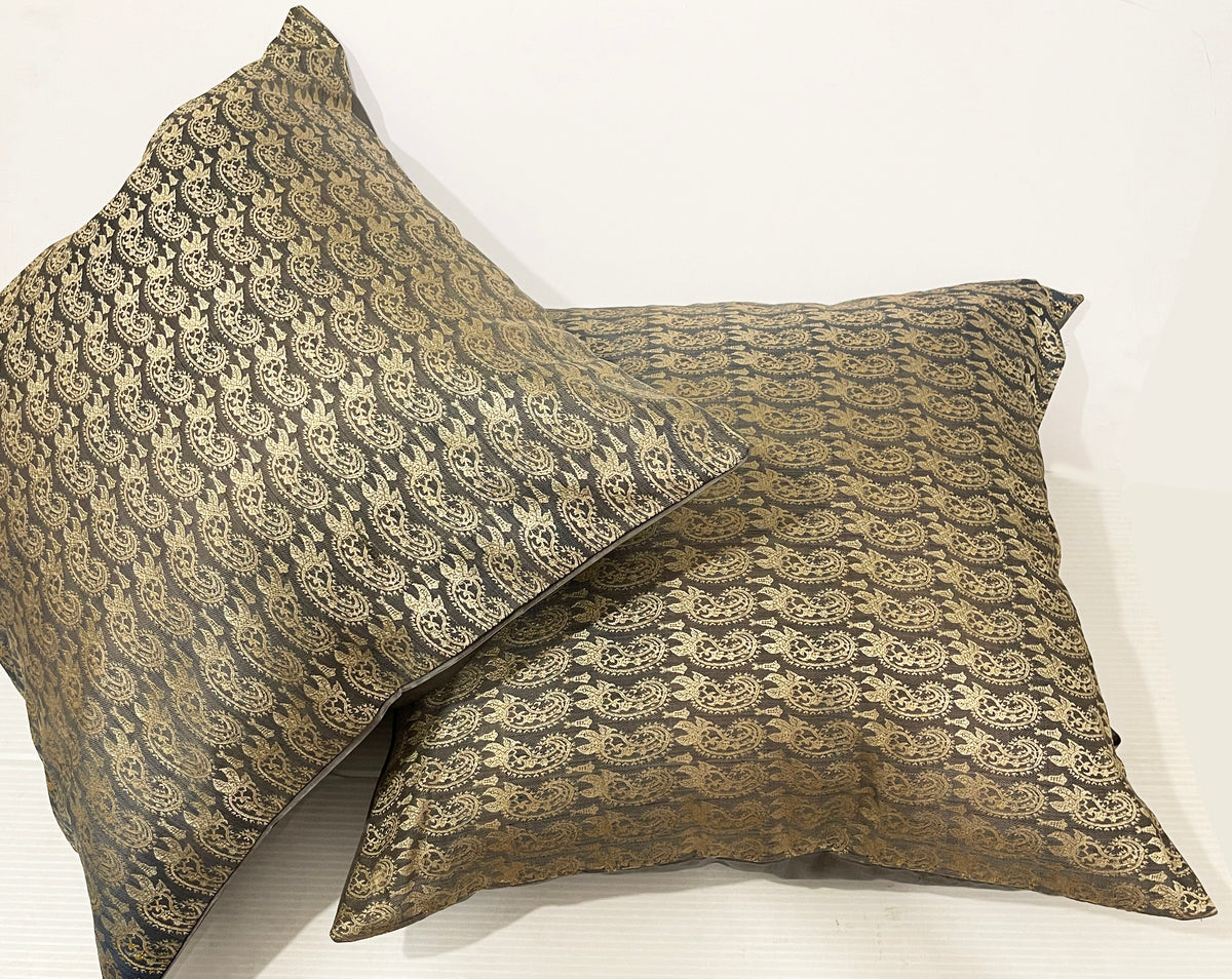 18th Century Italian Paisley Design Silk Pillow ID: P210603