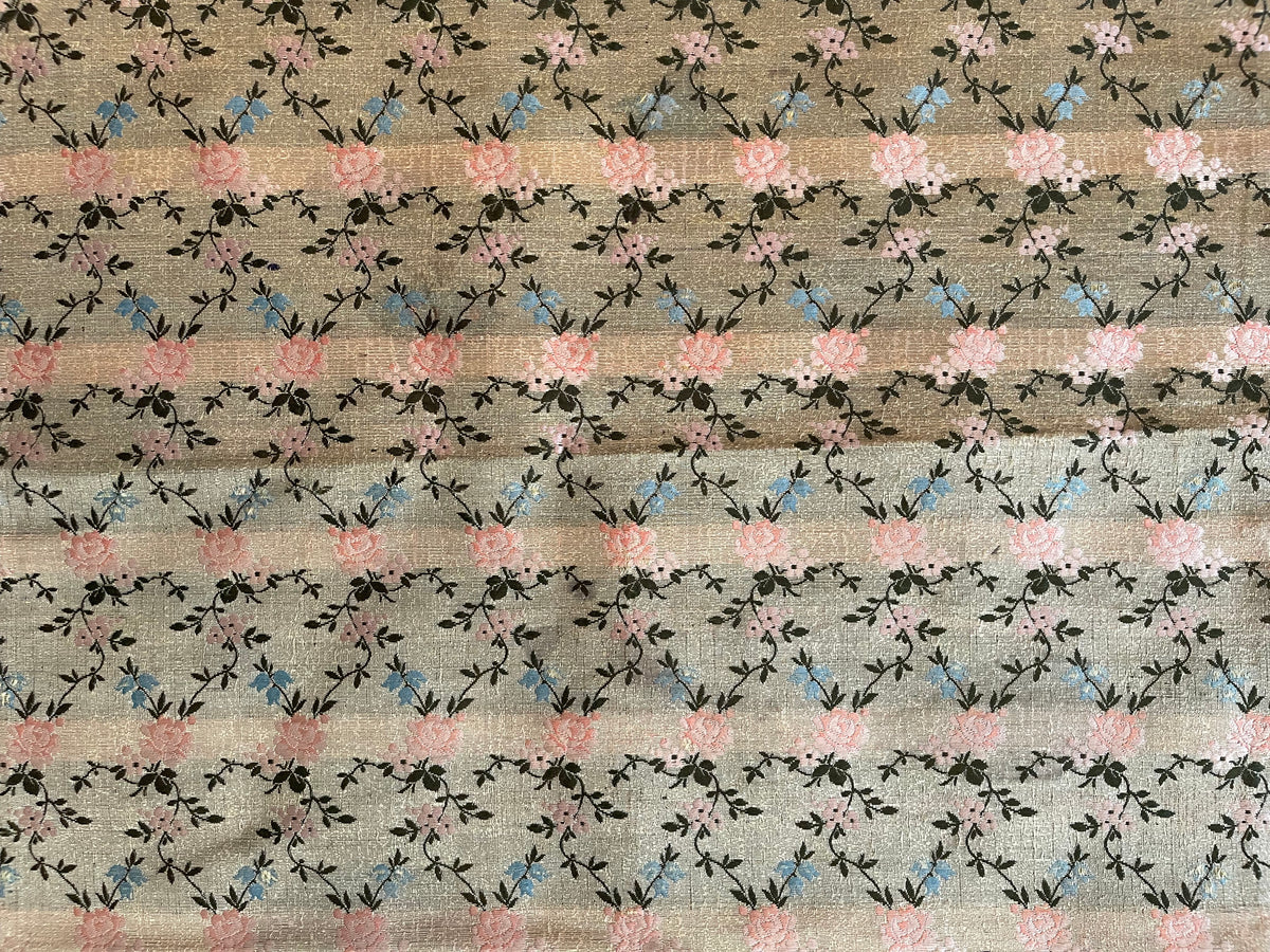 19th Century French Silk Embroidery Pillowcase ID: P210803