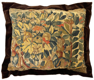 17th Century Brussels Tapestry Pillow