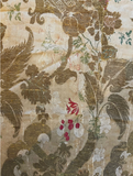 17th Century French Large Metallic Embroidery
