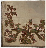 18th Century French Embroidery on Brocade