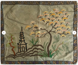 Vintage 1940 Art Deco Pillowcase