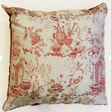 19th Chinese Silk Pillow