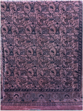 Late 19th Century European Burgundy Velvet Low Pile Coverlet