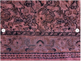 Late 19th Century European Burgundy Velvet Low Pile Coverlet