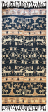 Indonesian Hinggi Ikat Woven Throw