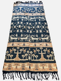 Indonesian Hinggi Ikat Woven Throw