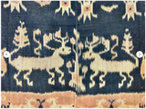Indonesian Hinggi Ikat Woven Throw