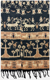 Indonesian Hinggi Ikat Woven Throw