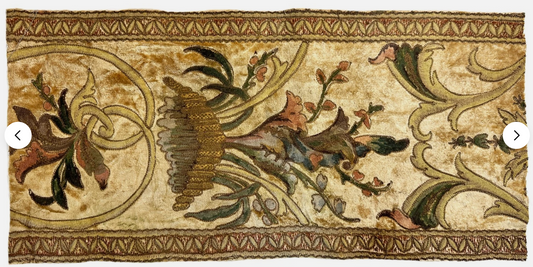 18th C.Italian Cut Velvet for Pillows