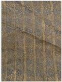 19th C Indian Hand-made Metal on linen Embroidery