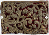 18th Century European Embroidery on Cut Velvet