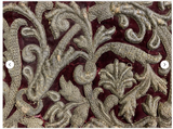 18th Century European Embroidery on Cut Velvet