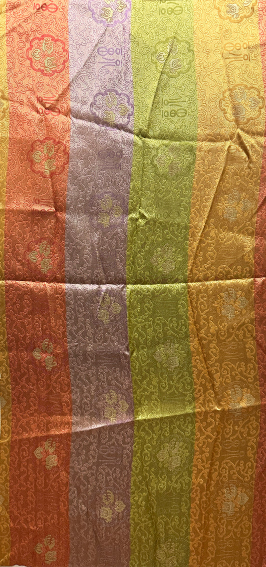 19th Century Chinese Silk Fabric ID: T030701