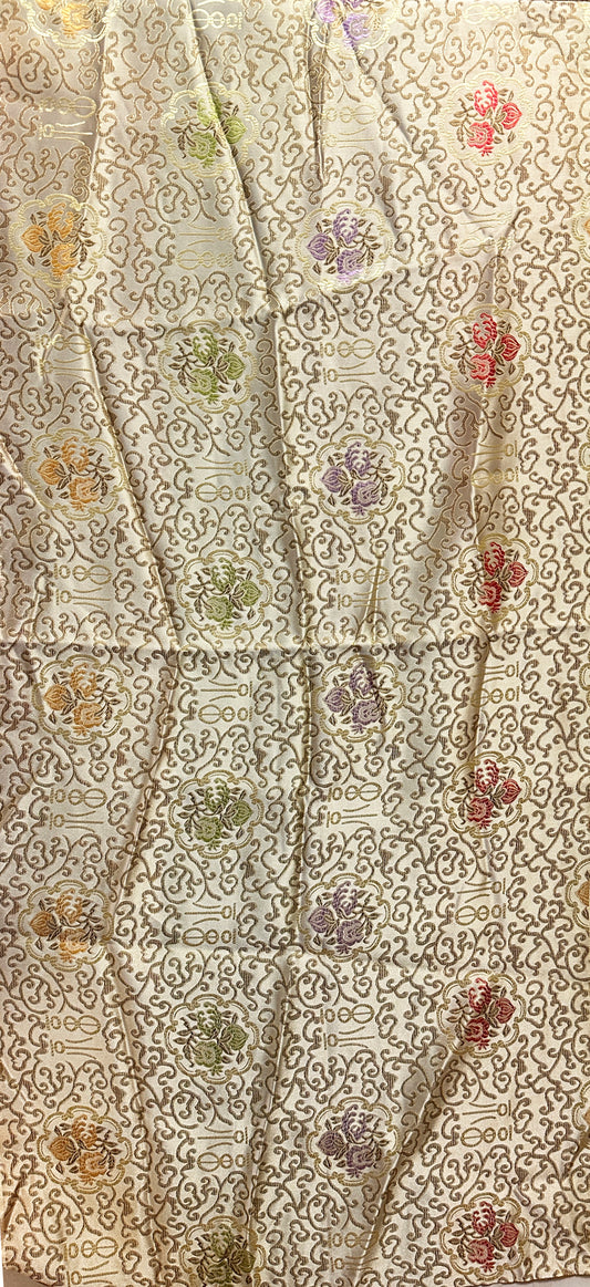 19th Century Chinese Silk Fabric ID: T030701