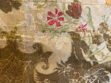 17th Century French Silk Metallic Embroidery (2 available)