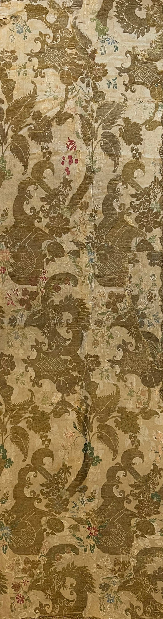 17th Century Large French Metallic Embroidery ID: T032103