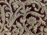 17th Century European Embroidery on Cut Velvet