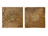 18th Century French Applique on Velvet for Pillows (2 available)