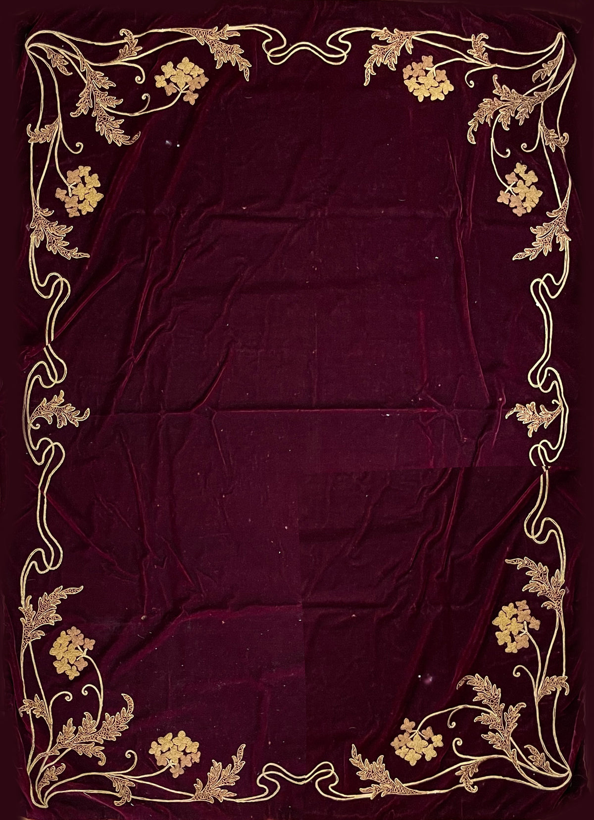 19th Century European Cut Velvet ID: T042117