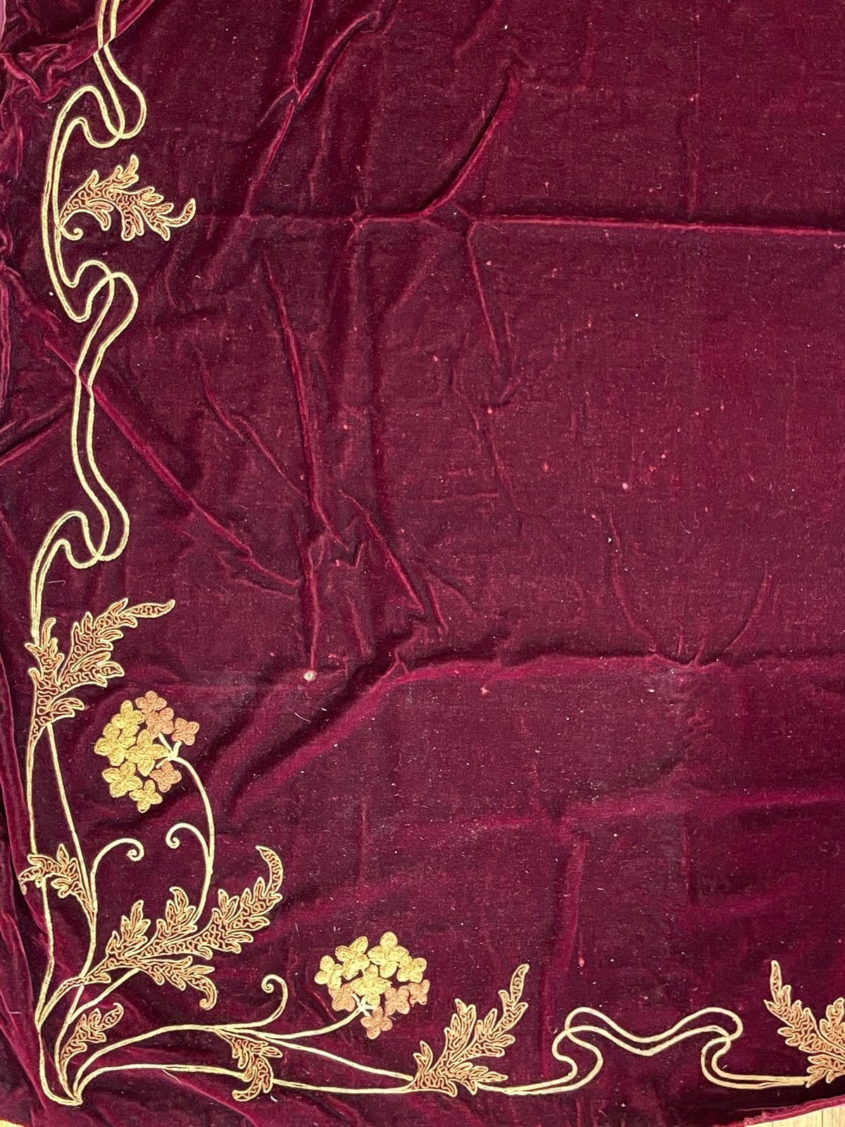 19th Century European Cut Velvet ID: T042117