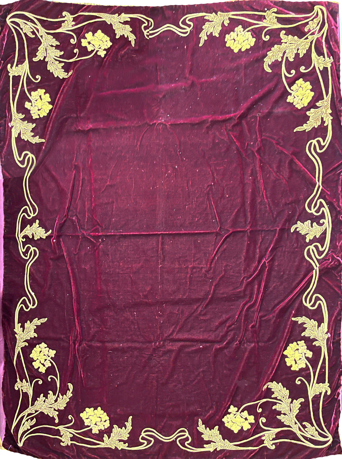 19th Century European Cut Velvet ID: T042117