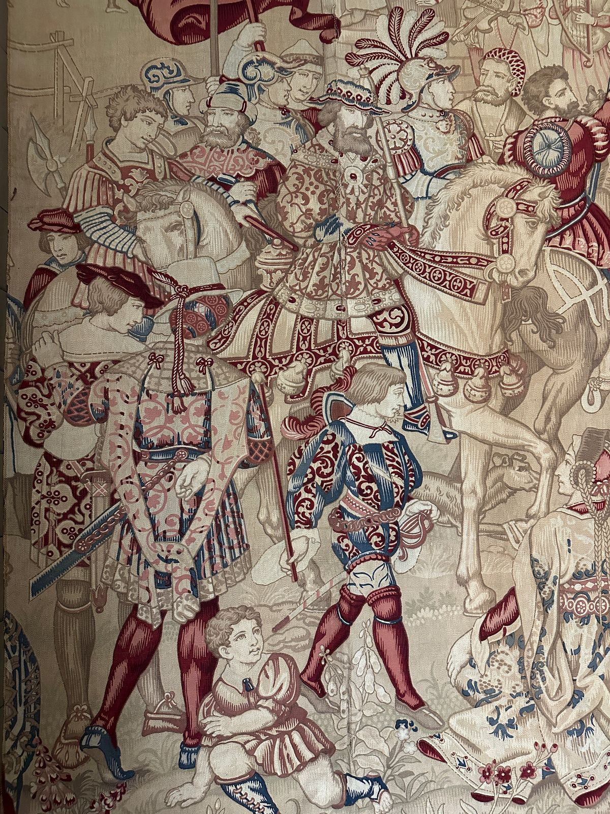 19th Century Belgian Woven Tapestry ID: T051425
