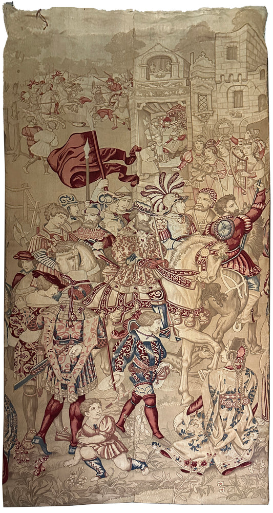 19th Century Belgian Woven Tapestry ID: T051425