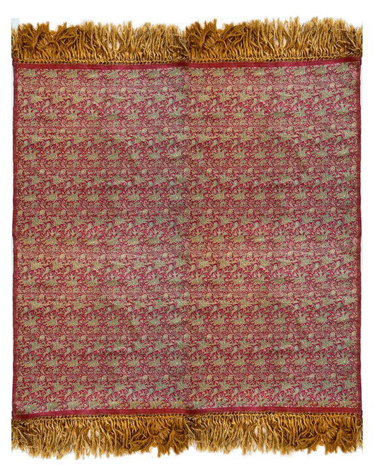 19th Century Persian Wall Hanging Silk Embroidery ID: T082106