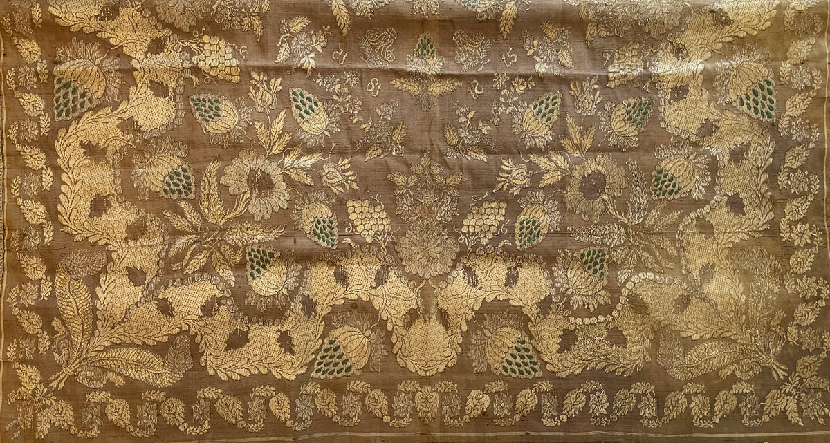 17th Century Italian Silk Embroidery ID: T082107