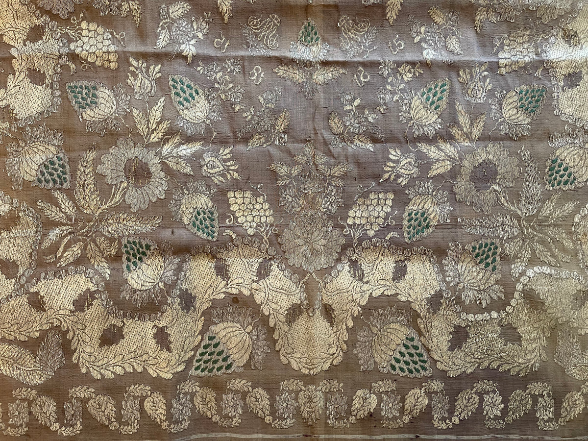 17th Century Italian Silk Embroidery ID: T082107