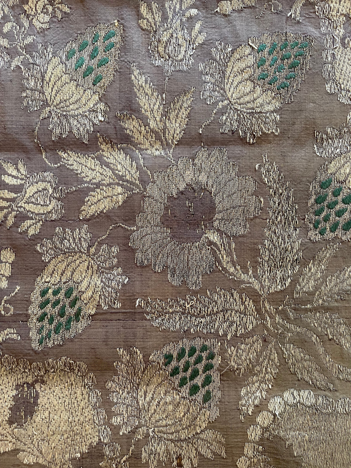 17th Century Italian Silk Embroidery ID: T082107