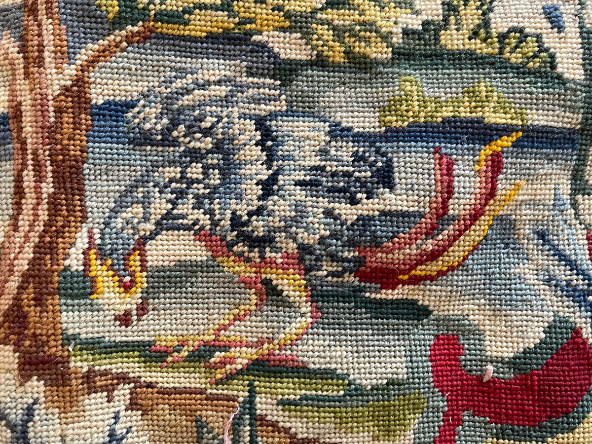 19th Century French Needlepoint Pillow ID: T082108