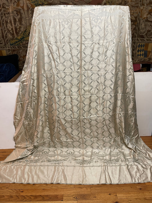20th Century French Silk Coverlet ID: T082201