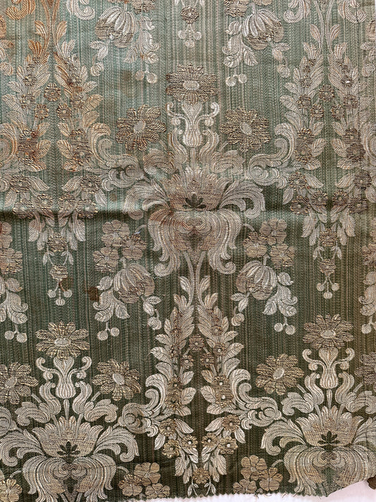 19th Century French Brocade Textile ID: T082404