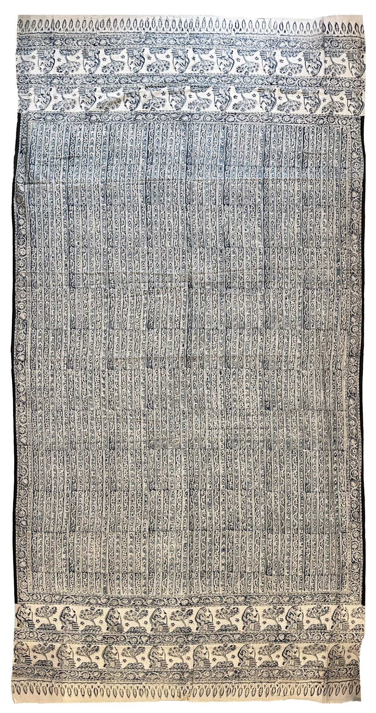 20th Century Turkish Woodblock Print on Cotton ID: T082442