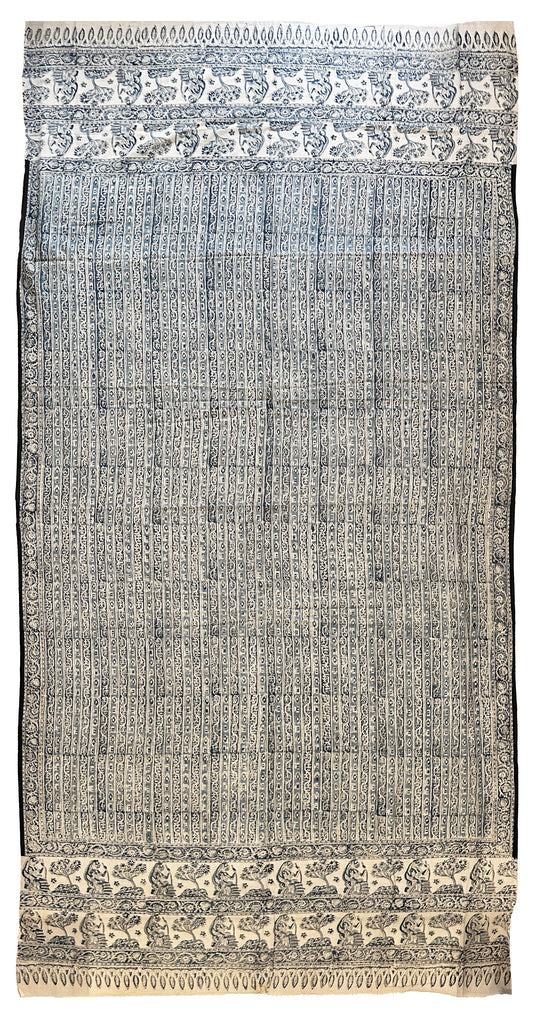 20th Century Turkish Woodblock Print on Cotton ID: T082442