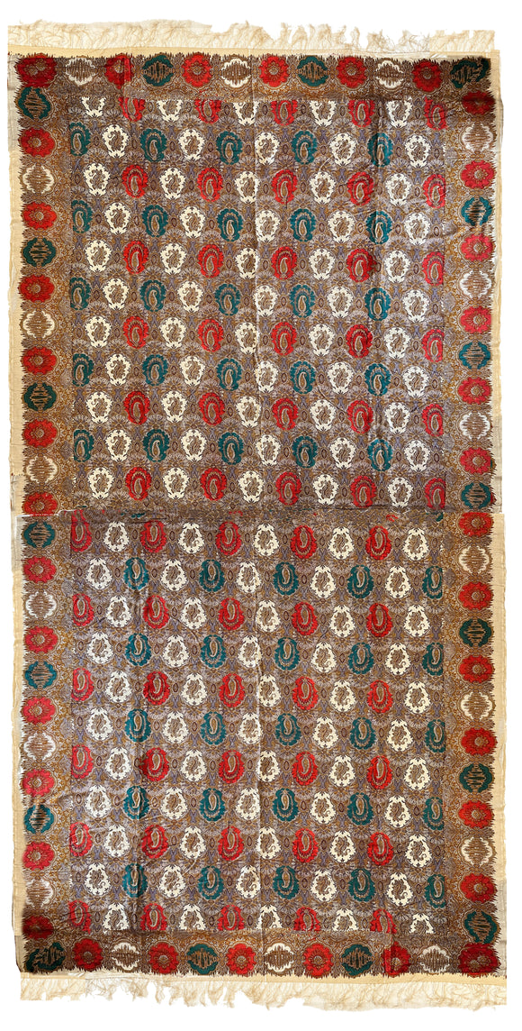 Very Fine Indian Silk Throw
