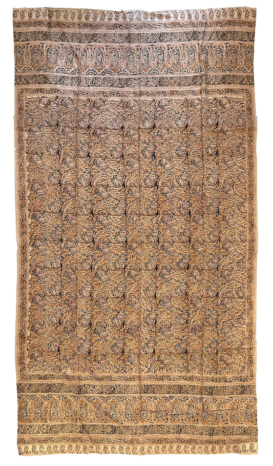 19th Century Turkish Woodblock Print on Fine Cotton ID: T082451