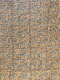 19th Century Turkish Woodblock Print on Fine Cotton
