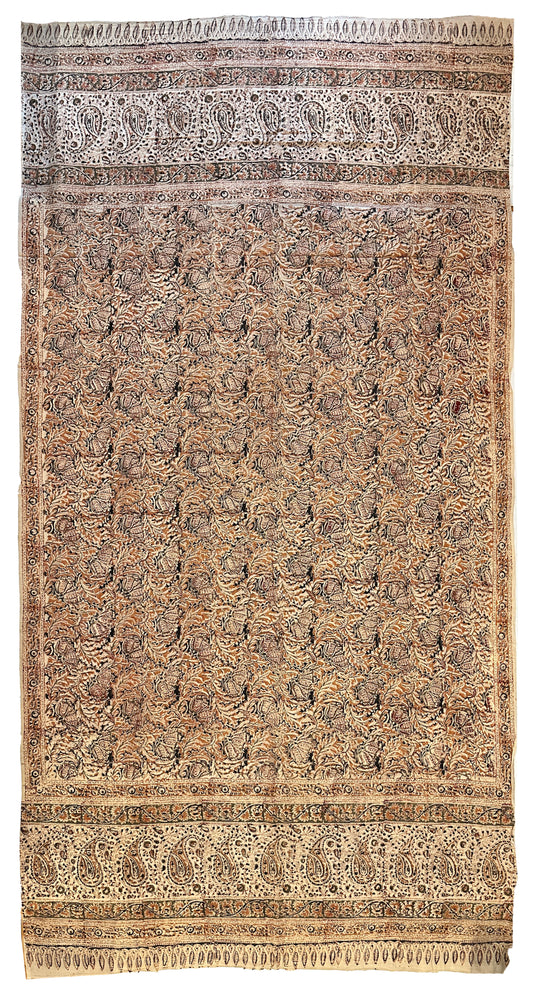 19th Century Turkish Woodblock Print on Fine Cotton ID: T082453