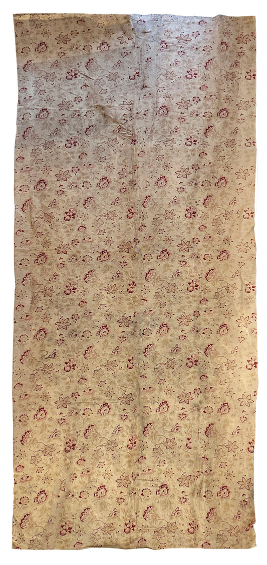19th Century Early American Printed Linen ID: T082456