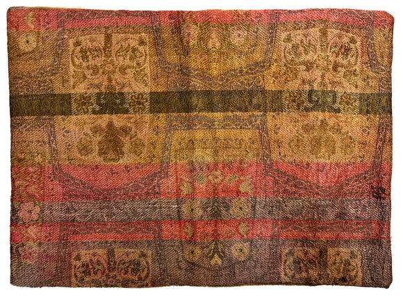 18th Century Spanish Cut Velvet Pillowcase
