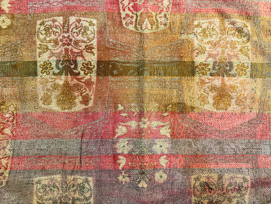 18th Century Spanish Cut Velvet Pillowcase ID: T082465