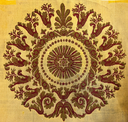19th Century French Silk Tapestry Pillowcase ID: T082467