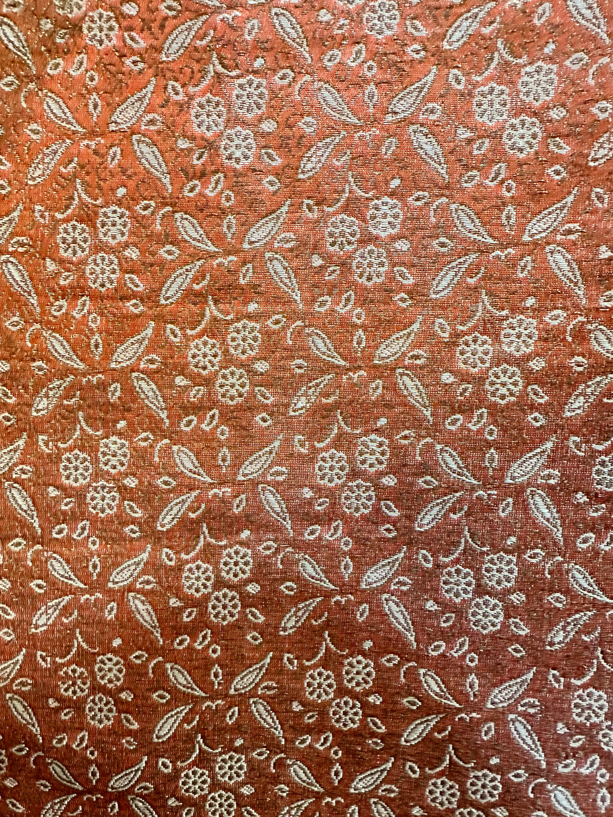18th Century Italian Metal Silk Panel ID: T1106
